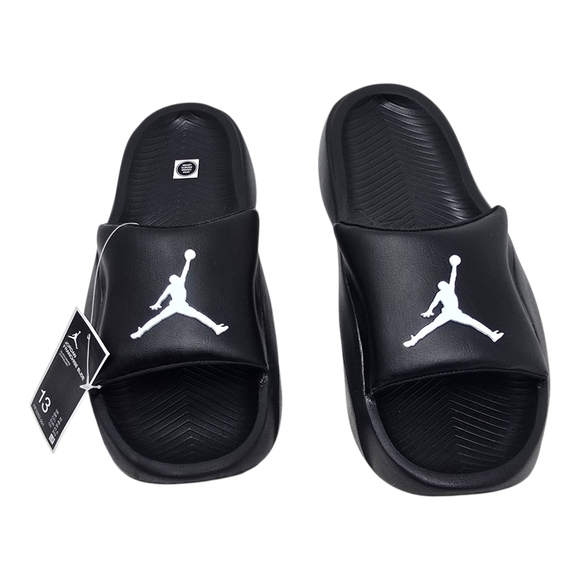 Nike Jordan Franchise Slides Sandals Shoes new black HF3263 001 Mens Size 13 - Picture 1 of 8